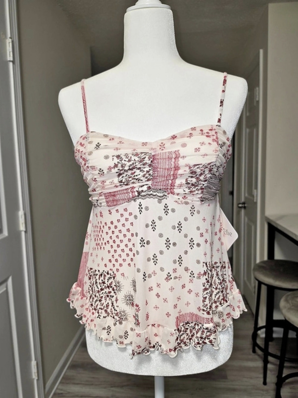 Floral Camisole in Pink & White NWT